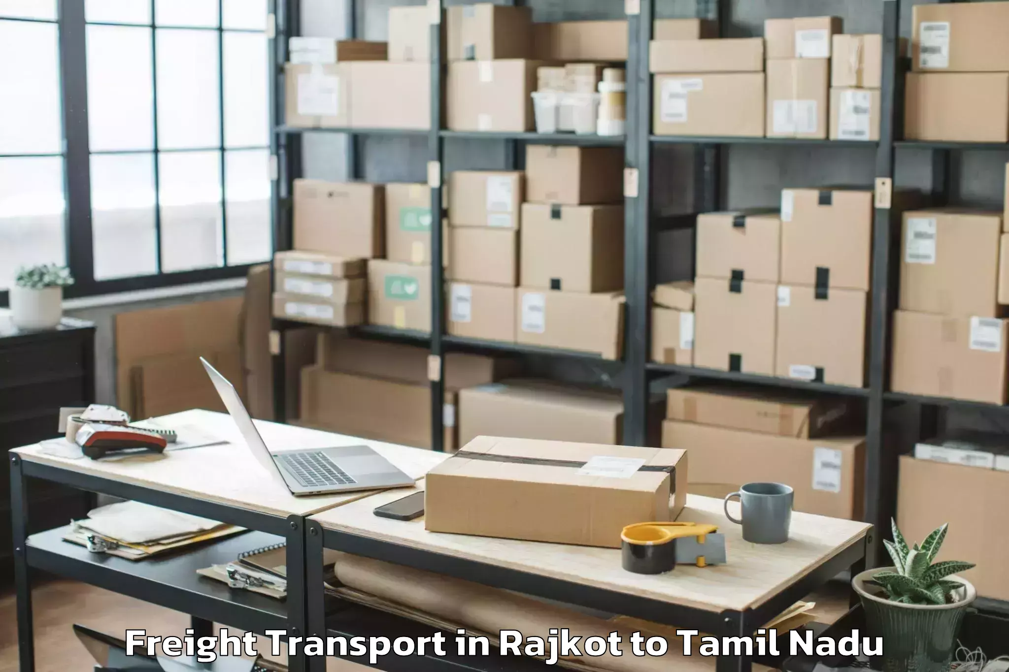 Affordable Rajkot to Manavalakurichi Freight Transport